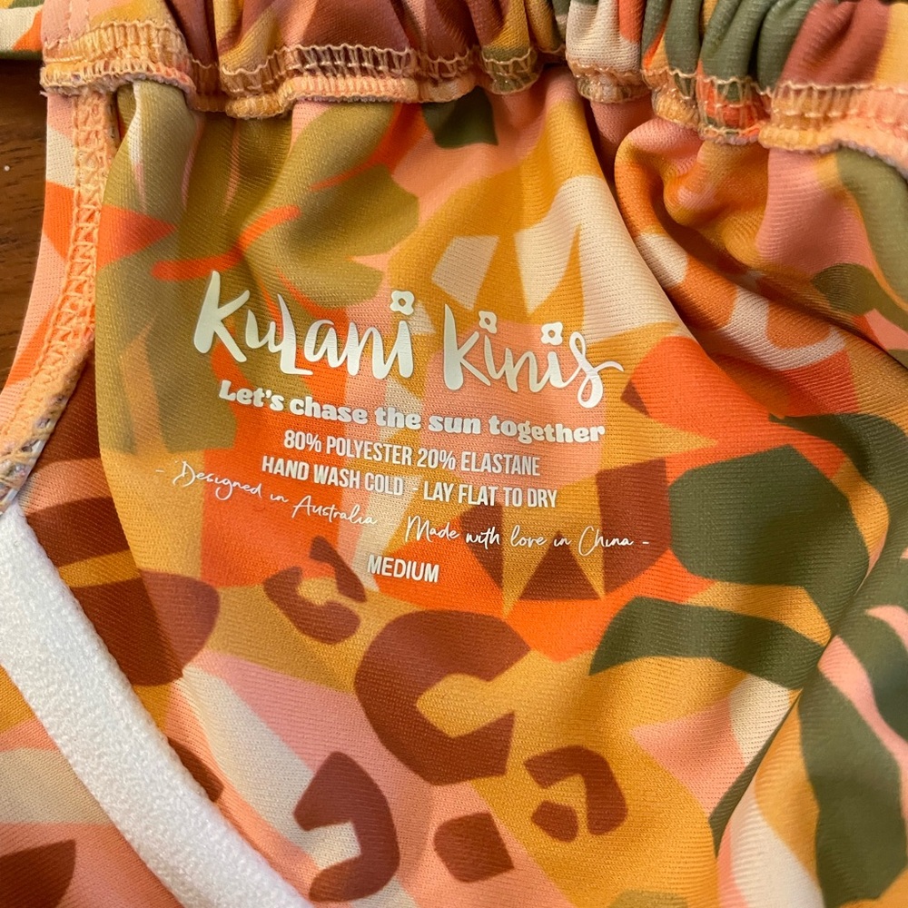 Kulani Kinis Lexi Hidalgo Collab Jungle Dreamer Yellow Bikini Set Top and Bottom - Picture 6 of 8